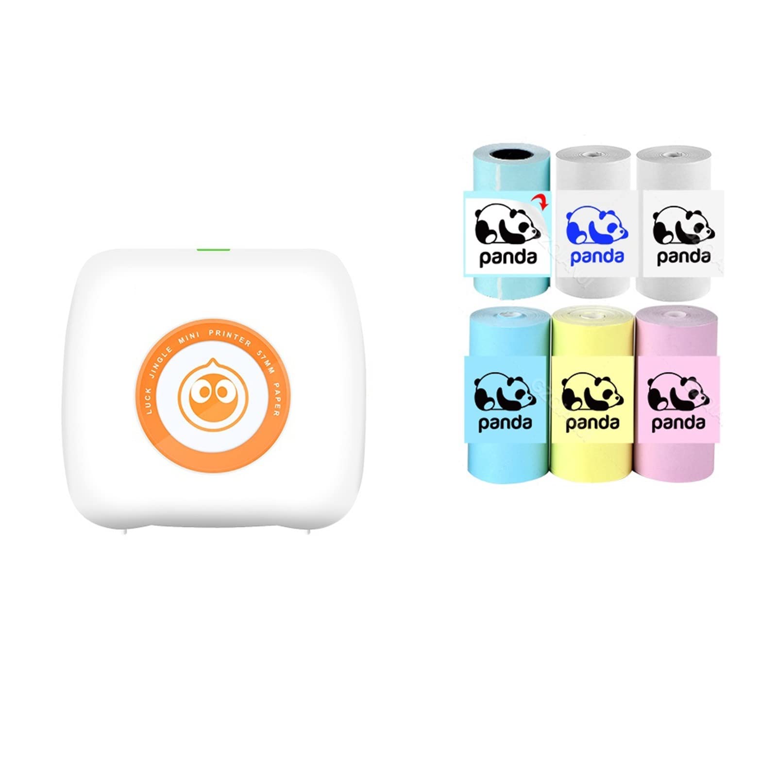 Mini Pocket Printer Multi Functional Photo Picture Bill Note Printer Label Maker Add White 6 Group(WH White 6 Group)