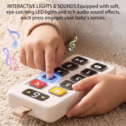 Panel de ascensor de juguete infantil interactivo con luces y sonidos para bebés 4