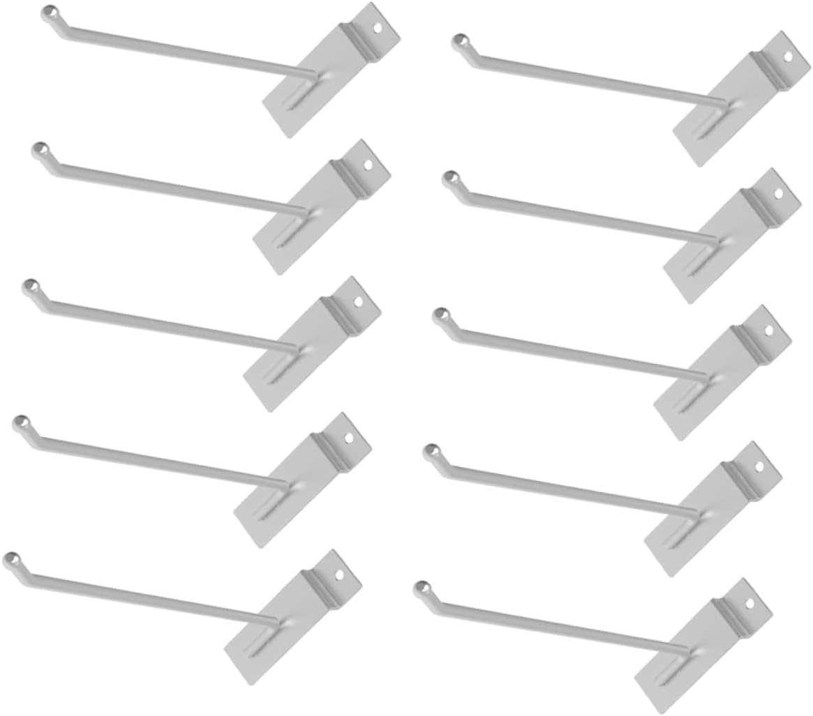 Angoily 10pcs Shelf Hook Hangers Slat Board Hanger Heavy Duty Hooks