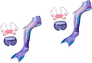 2 Peças Trajes De Banho Para Meninas Trajes De Banho Sereia Trajes De Banho Traje De Banho Para Meninas Vestido Maiô Sereia Roupa De Banho Para Meninas Verão Biquíni Menina