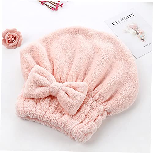 FRCOLOR 6 Peças Chapéu Cabelo Seco Lã Coral Chapéu Cabelo Banho Touca Banho Embrulhada Chapéu Femini