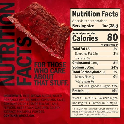 Jack Link's Teriyaki Beef Jerky Half Pounder - 8 oz - image 2
