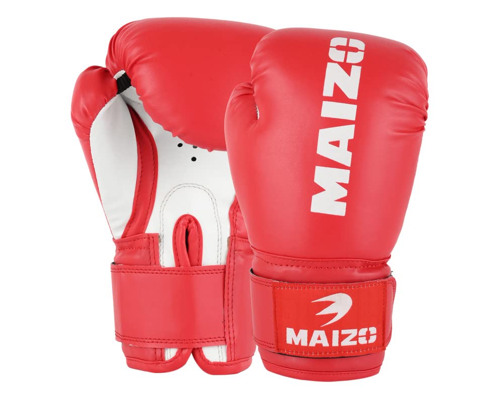 Boxing Gloves Maizo Striker Training Moulded Padding Gloves Stitching/Fighting Gloves, MMA/Full Wrap Around Wrist Strap for Men & Women (6oz, Red White) (B09SHQT48F) Amazon Price History, Amazon Price Tracker