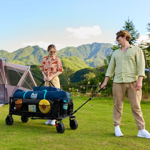 Image of Timber Ridge 51.2 inch Extended Collapsible Wagon, 400L, Black
