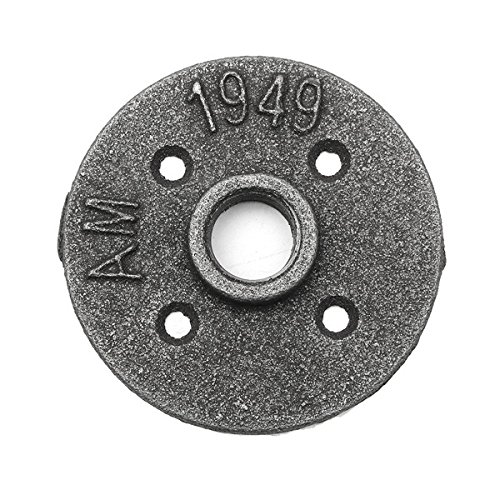 EsportsMJJ 10Pcs 1/2 Pulgadas De Hierro Maleable Piso Brida De Acero Tubería De Hierro Montaje En Pared
