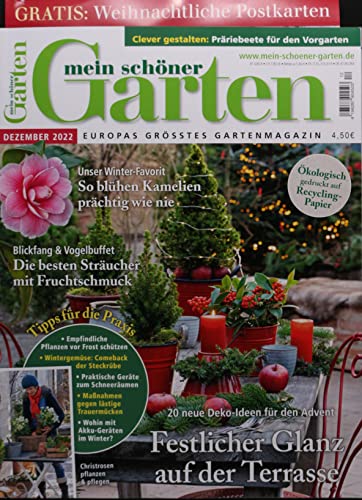 Mein schöner Garten 12/2022 "Festlicher Glanz auf der Terrasse" Cover