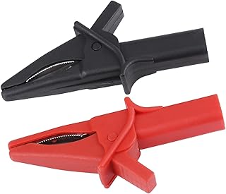 2pcs Fitting of DSO3064 HT18A Large Dolphin Gator Clips Red Black for Oscilloscope