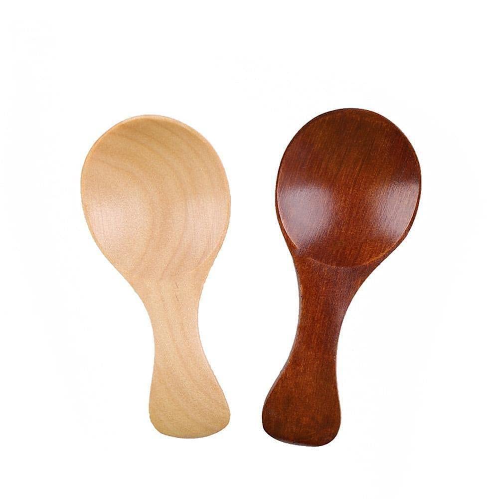 10 Mini Cuillères En Bois - Cuillères à Sel/Épices - Pour Sucre, Thé, Café, Crème Glacée - Naturel