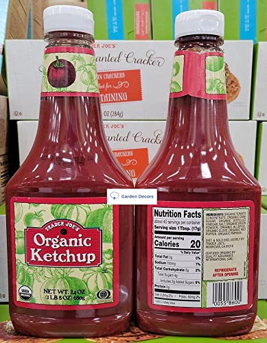 Trader Joe’s Organic Ketchup 24Oz 680G (Two Bottles) #TOP1