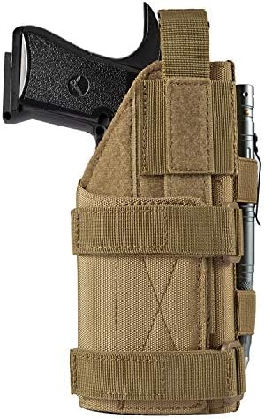 FRTKK Adjustable Tactical Pistol/Gun Holster for 1911, Ruger LCP, S&W M&P 40 Shield Bodyguard, Sig Sauer, Ruger, Kahr, Beretta, Glock 17 19 26 34