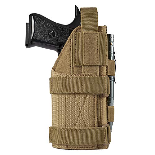 FRTKK Adjustable Tactical Pistol/Gun Holster for 1911, Ruger LCP, S&W M