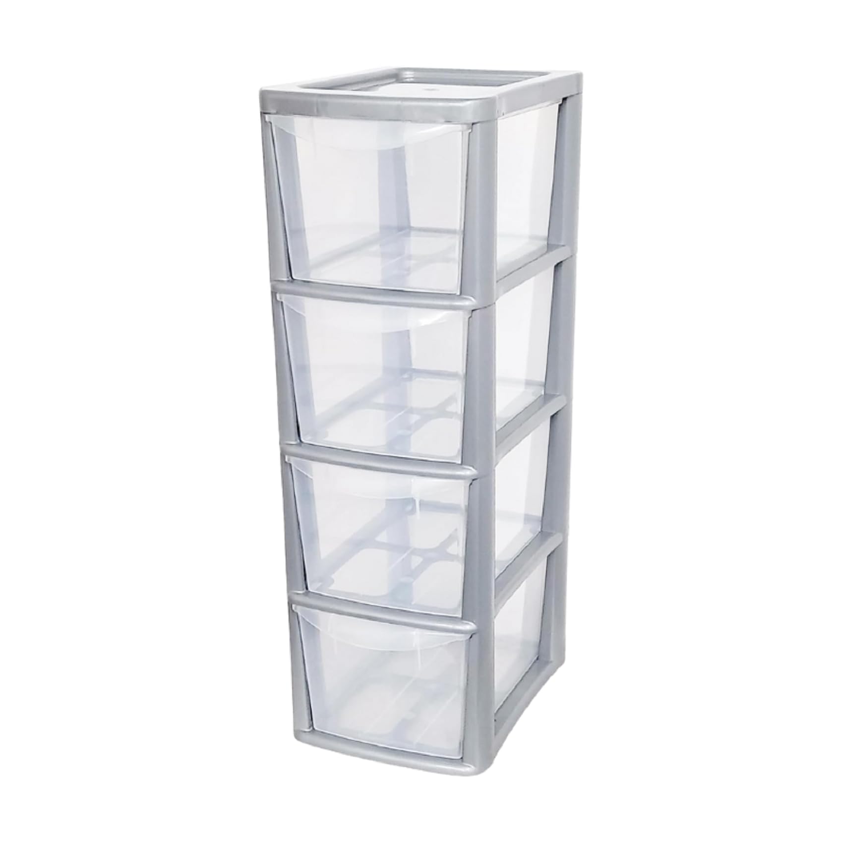Khanary 4 Drawer Plastic Storage Unit A5 Medium Tower Desktop Organzier Cosmetics Shaving Kit Organizer-Conserving Desk- A5-documents,notebooks,pads,stationery,gadgets,craft- 62Hx19Wx25D