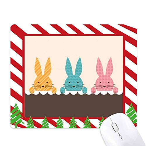 Tapis de souris canne de noël pour décoration bureau hiver