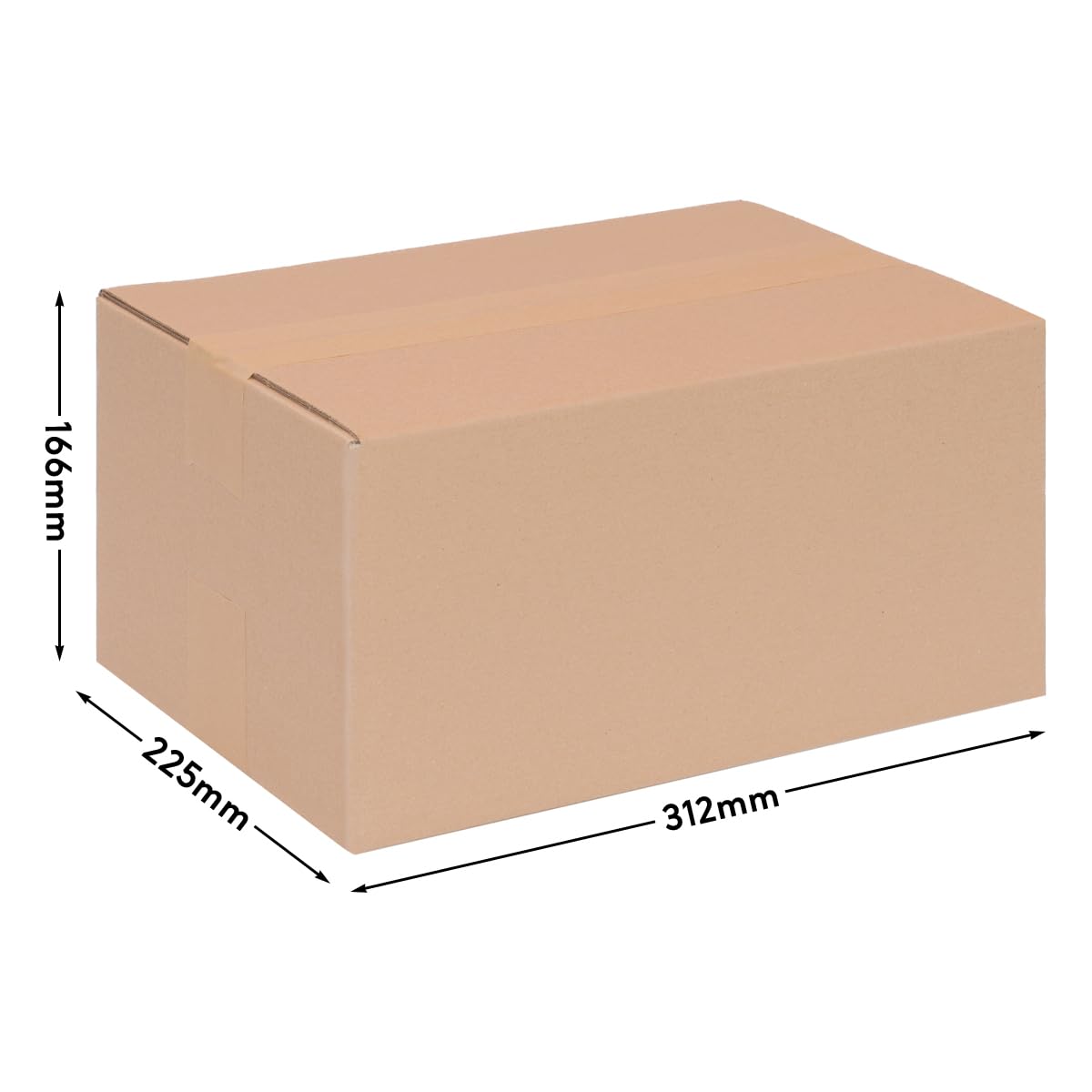 verpacking Kartony składane 304 x 217 x 150 mm brązowe (wymiary zewnętrzne 312 x 225 x 166 mm) KK 34 2-faliste karton wysyłkowy na małe towary DHL paczki DPD GLS Hermes (200 sztuk)