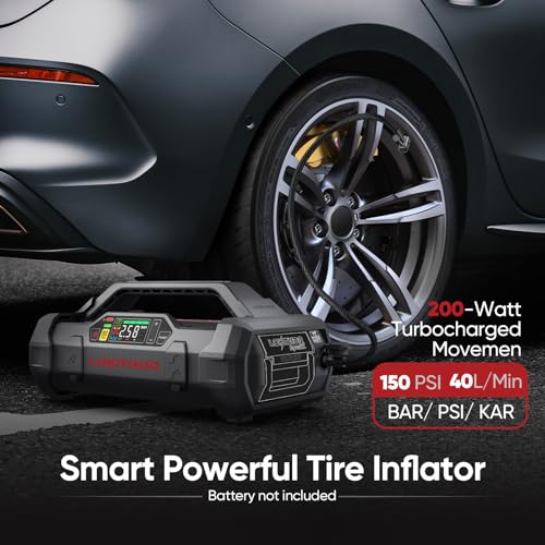 LOKITHOR ApartX Multi-Functional Vehicle Emergency Device, Car Jump Starter for 7.0 to 10.0 L Gasoline and 4.0 to 8.0 L Diesel Engines, Battery Booster with 150 PSI Tire Inflator(Battery not included) - Image 3