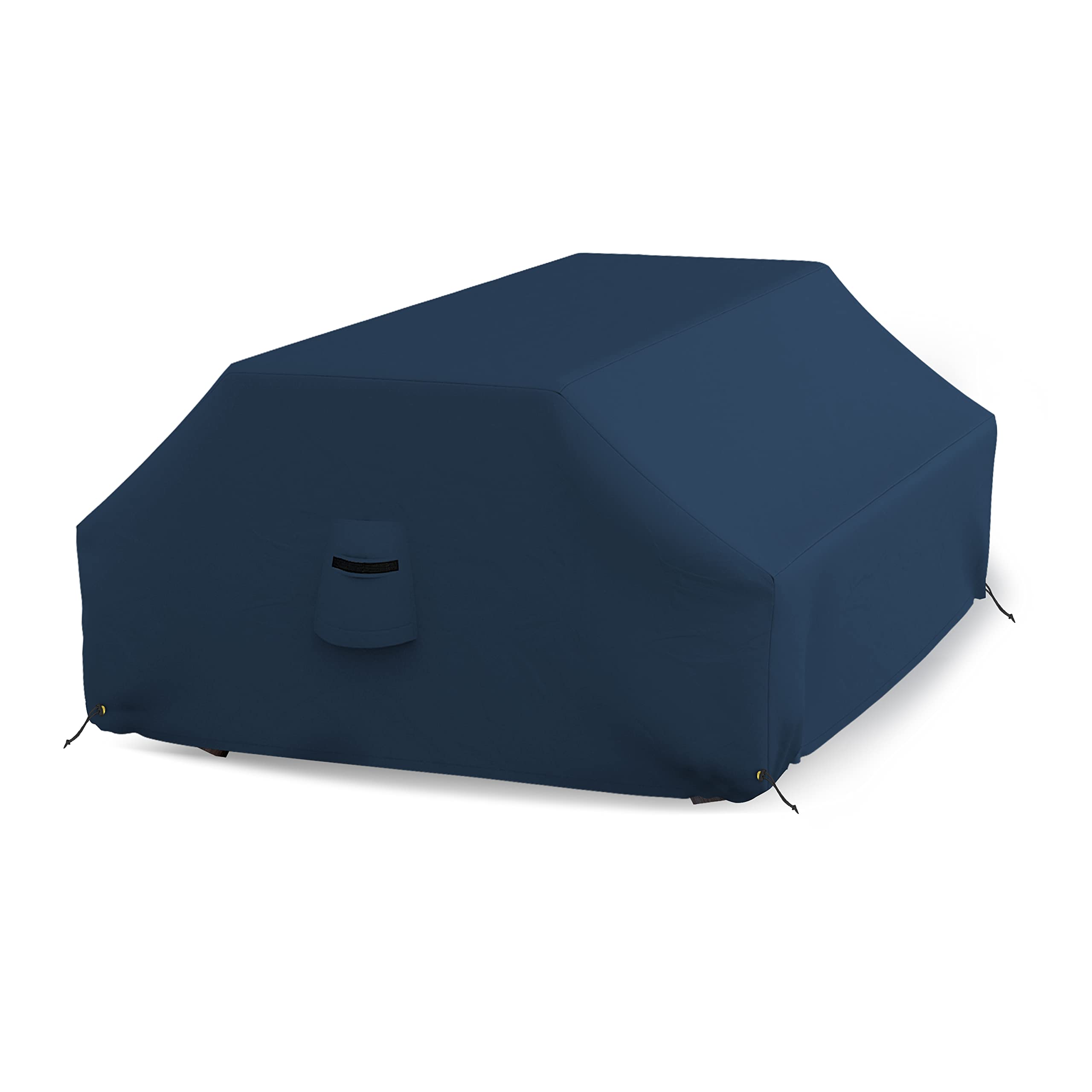 Covers & all Picnic Table Cover, 12 Oz Waterproof UV & Weather Resistant Protector, Outdoor Patio Table Bench Outside Furniture Cover with Air Vents & Drawstrings (98”L x 63”W x 37”H, Blue)