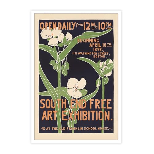 vintage South End Free Art Exhibition posters Minimalism Room Aesthetics