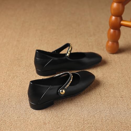 Cozivwaiy Mary Jane Shoes Women Comfortable Square Toe Adjustable Strap Flats2