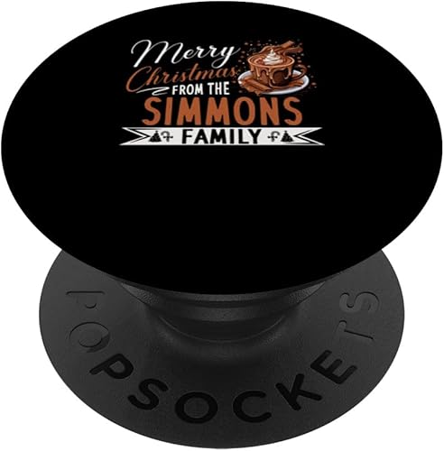 Miniatura 1 de Simmons Family Christmas Costume Hot Chocolate Matching PopSockets Standard PopGrip