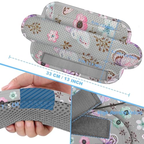 Image of ZINZ 2-Pack Universal Shoulder Pad with Ultra Thick Cushion for Bag Luggage Bag Crossbody, Plus Long & Anti-Slip & Breathable,Butterfly