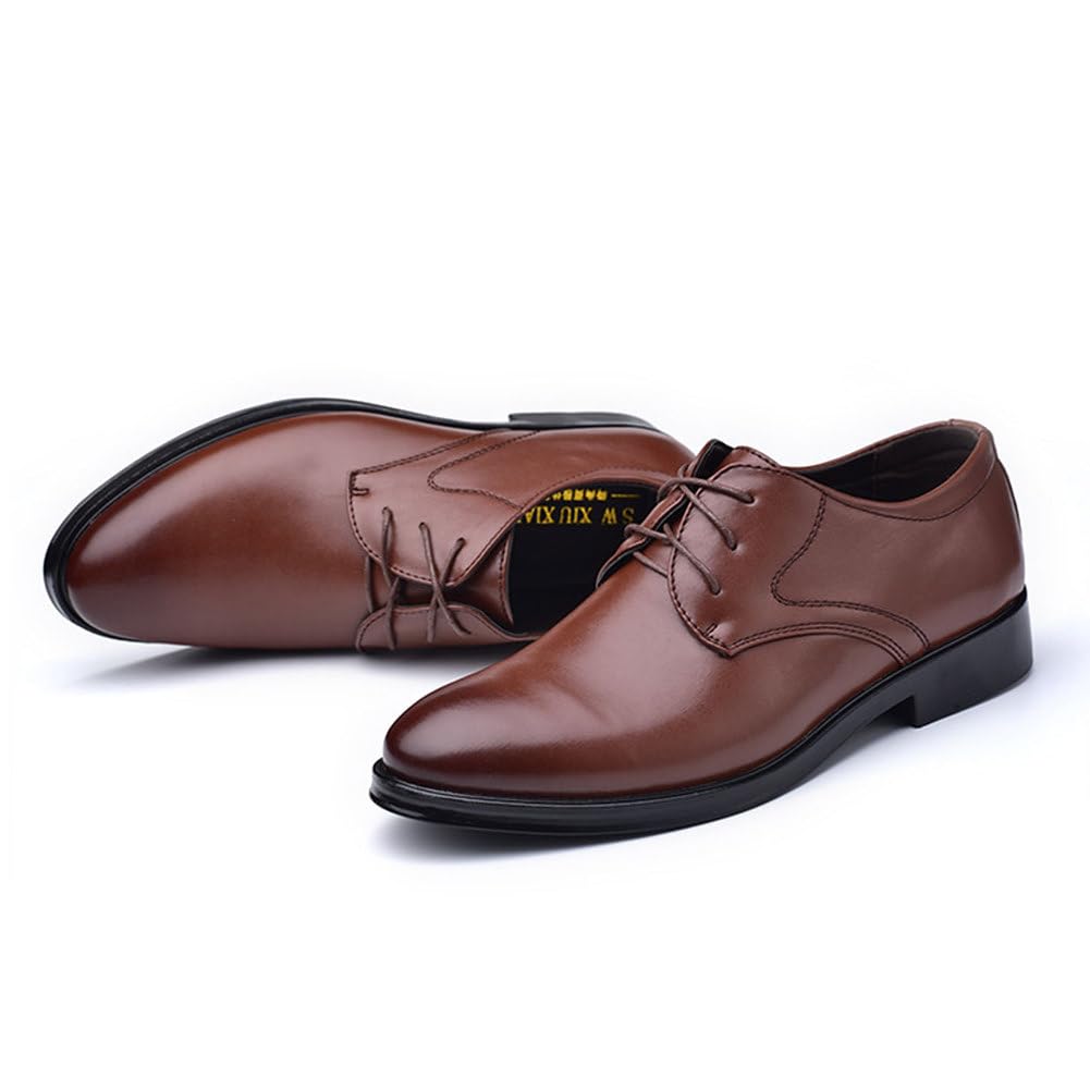 Herren Anzugschuhe Hochzeit Schuhe Klassischer Business Lederschuhe Schnürhalbschuhe Derby Oxfords