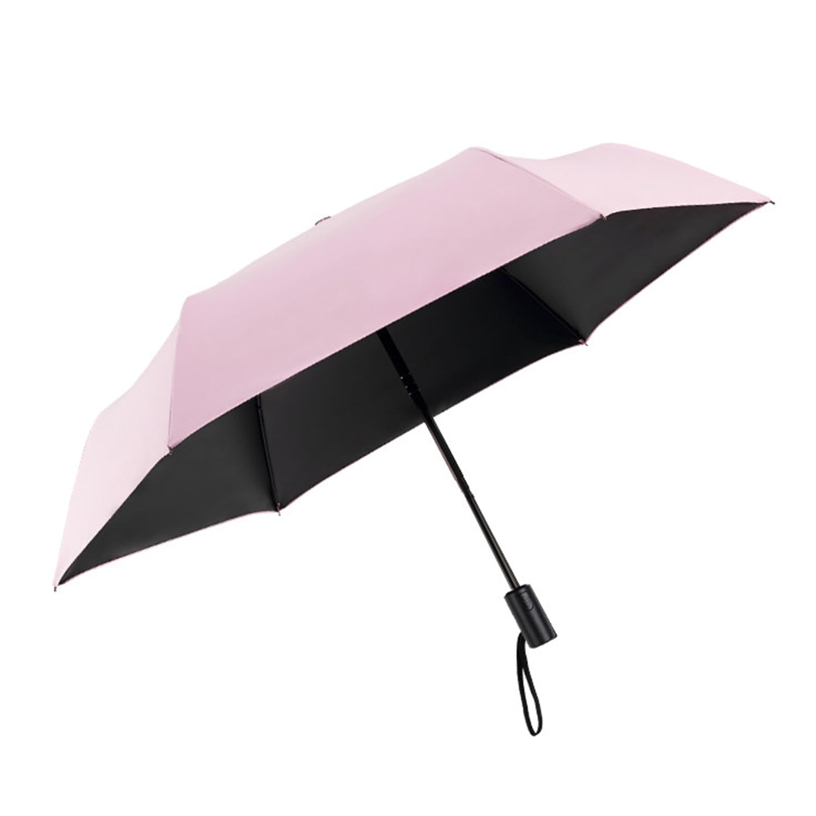 Parapluie compact de 42,5 pouces, parapluie pliant pour voyage ouvrant et fermant automatiquement, parapluie résistant au vent s'asséchant rapidement avec 8 nervures