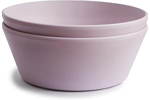 Delightful mushie Bowls: Nordic-Inspired Soft Lilac Delicacies for Tiny Gourmands