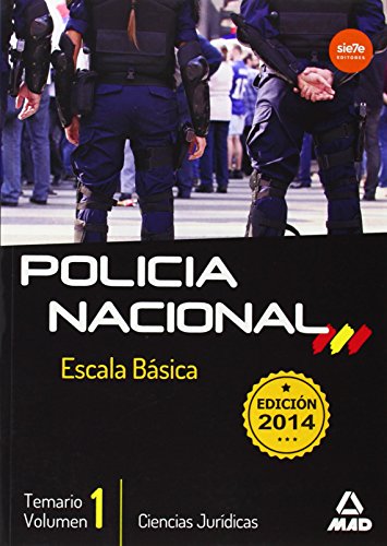 Portada de Escala Básica de Policía Nacional. Temario Volumen 1: Ciencias Jurídicas