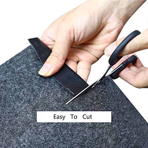 SIRUITON Grill Mat/Rectangular Hearth Pad Polyester Trim Non Slip Mat Protects Floors from Sparks Embers Logs (37.4 x 17.7in) - Thumbnail 4