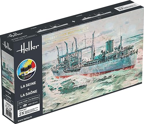 Heller 1/400 Twinset La Seine et La Saône kit de démarrage maquette bateau 55050