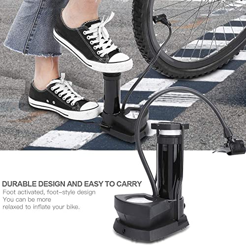 QUPET Portable Mini Bike Pump/Cycle Foot Pump Foot Activated with