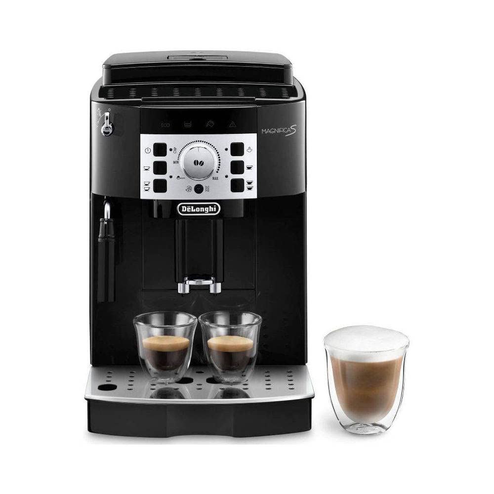 De'Longhi Magnifica S ECAM22.112.B, Macchina Caffè Automatica, Montalatte Manuale Regolabile, dal Chicco alla Tazzina, 2 Ricette Caffè, Controllo Temperatura, 2 Espressi Contemporaneamente, Nero