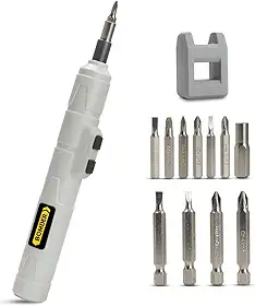 Chave de Fenda Elétrica Parafusadeira Recarregavel Sem Fio USB Leve e Portatil Kit com 12 Bits