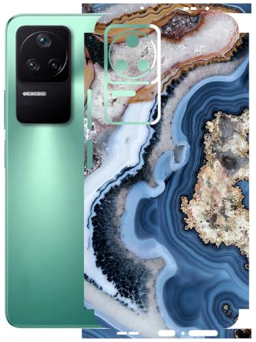 Image of AtOdds - Full Body Back Screen Guard Protector Film - Lamination Wrap Skin Sticker Compatible with Poco F4 (5G) | Scratchproof Matte Finish (Floor Marble)