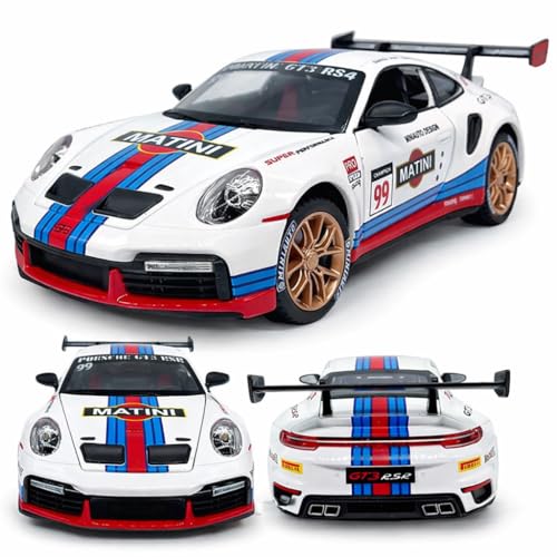 Image of Magicwand 1:32 Scale Die-Cast Metal Porrsche Matini Car with Openable Doors,Pull Back Action,Blinking Lights【Pack of 1】【Random Designs】