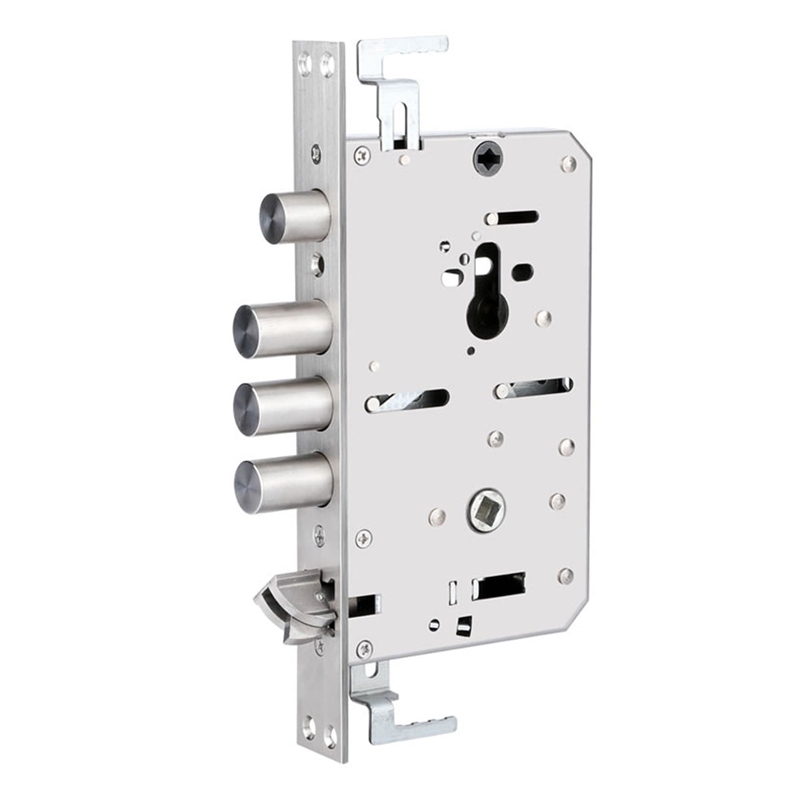 ROHCGHC mortise lock body, Mortice Sash Locks, Deadlock,Strong Durable,Intelligent Fingerprint Lock Body/Cylinder,Panel Size 30 * 240,Stainless Steel Body,for Door(No Tick)
