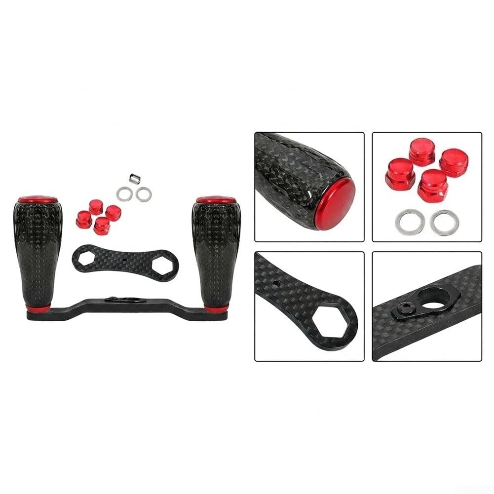 Manovella Carbonio per Daiwa S Bobina Baitcasting | di carbonio leggera, design ergonomico, compatibilità per daiwa S, ideale per baitcasting