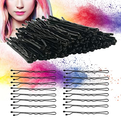 Sdanart Bobby Pins Black Hair Pins,Hair Pins For Women Girls Kids Hair Invisible Wave Hair Pin, Hairgrip Barrette Hairclip For All Hair Types Straight Wave Curly(100 Count, Black,2 Inch) #TOP2