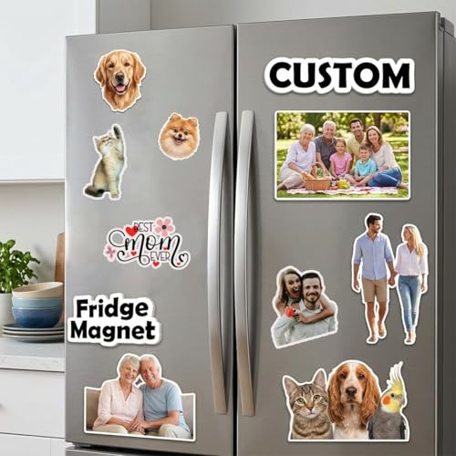 Imán decorativo personalizado para refrigerador en acrílico