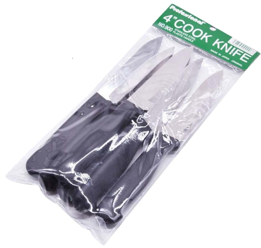 Ebreez LTR Utility Knife 6-Piece Set, 4-Inch Size 900-4-6S S/S Kitchen Accessories Cutting Chopping Vegetables and Fruits cook Knife