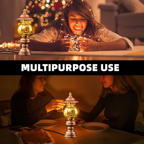 Image of Lotus Flower Lamp 7 Color LED Buddhist Light Meditation Home Decor (11in) | Alloy Build;Multi-scene;Fine Craft;Soft Glow