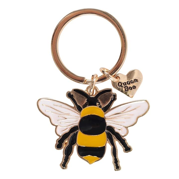 GIFTVILLE MAKE THEM HAPPYBee Keyring I Keyrings for Women I Cute Enamel Bee Keyring I Bee Gifts for Women I Bee Keyrings for Women