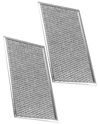 6 x 11-1/2 Inch Microwave Grease Filters Fit for GE CVM519P2P8S1 Hotpoint RVM5160DH8WW Microwave Oven Replace WB02X35491 AP6985256 PS12749195 EAP12749195, 2Pcs