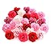 silk flowers in bulk wholesale Fake Flowers Heads Cherry Blossoms Artificial Tea Bud Flower Heads Wedding Home Decoration Scrapbooking DIY 80pcs 4CM (Colorful)
