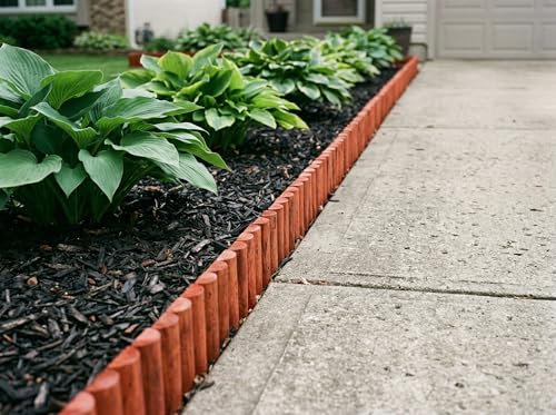 Bordure de jardin bois pour structurer vos massifs de fleurs - 7