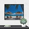 Palm Trees Oceanside in Boracay Island Diamond Painting Kits Full Drill Diamond Art Kits Crafts for Home Wall Decor 16"x20" #4