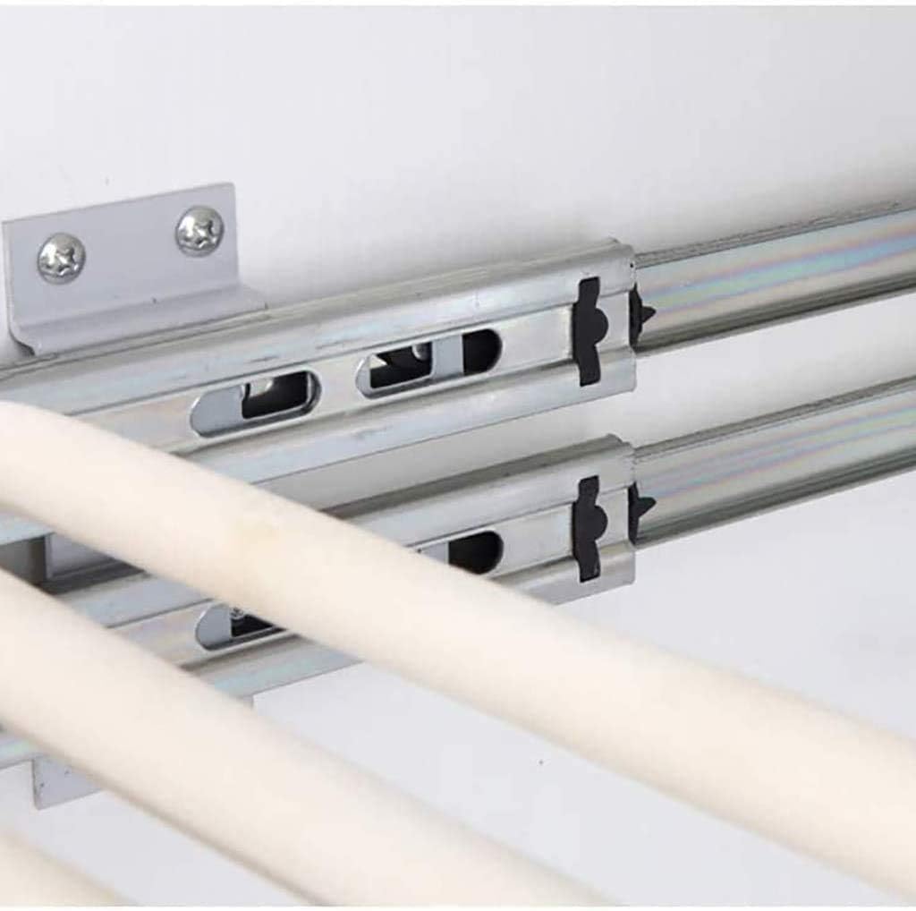 引き出し式パンツハンガー - クローゼット用9つのパッド付きスイングアームオーガナイザー付きズボンラック1個、48cmのパンツ用の省