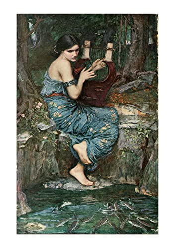 Impression d'art sans cadre John William Waterhouse The Charmer format extra large papier mat