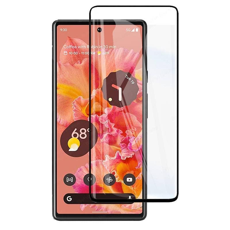 Image of OCTRIX Advanced Premium Tempered Glass Screen Protector Guard For Google Pixel 7 PRO Full Glue Edge to Edge Coverage with Easy Installation Kit- By Blackwik