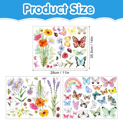 Sticker mural fleurs chrysanthèmes adhésif mat grand format